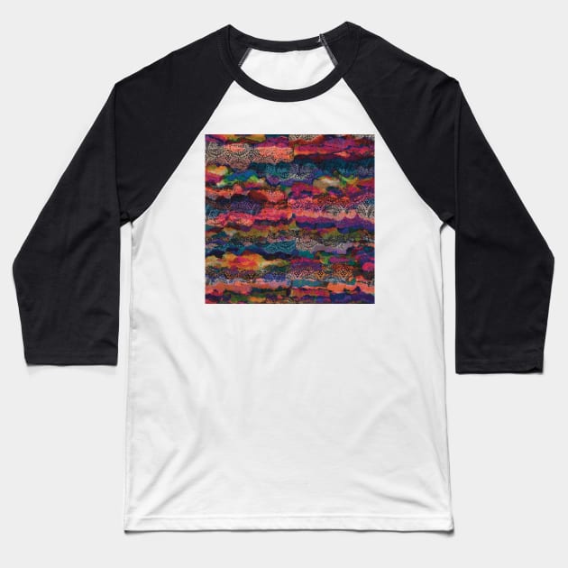 Majestic Mandala Clouds Baseball T-Shirt by cherdoodles